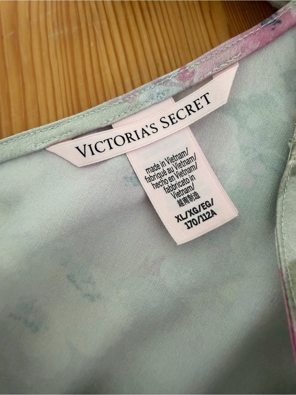 Victoria's Secret Pastel Tie-Dye Chemise in Mint and Pink